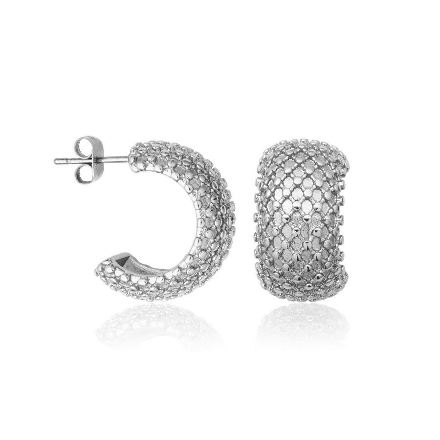 BOUCLES D'OREILLES STYLE BAROQUE EN ACIER INOXYDABLE