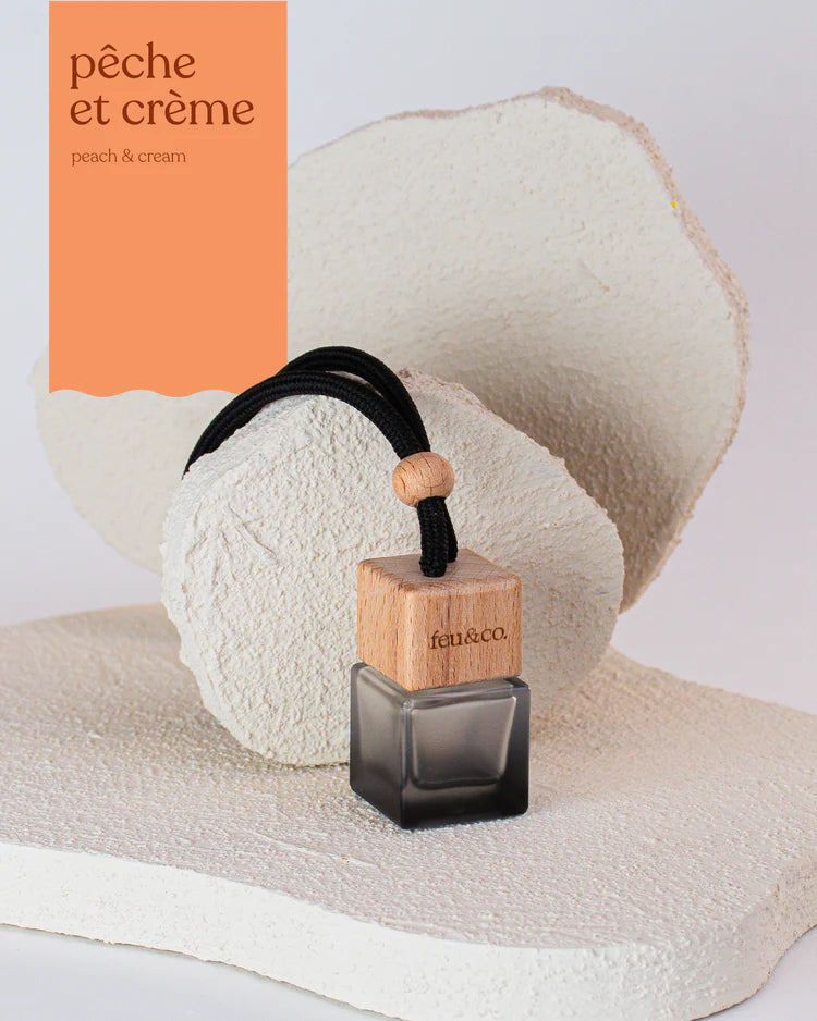 DIFFUSEUR POUR VOITURE PECHE ET CREME - FEU ET CO