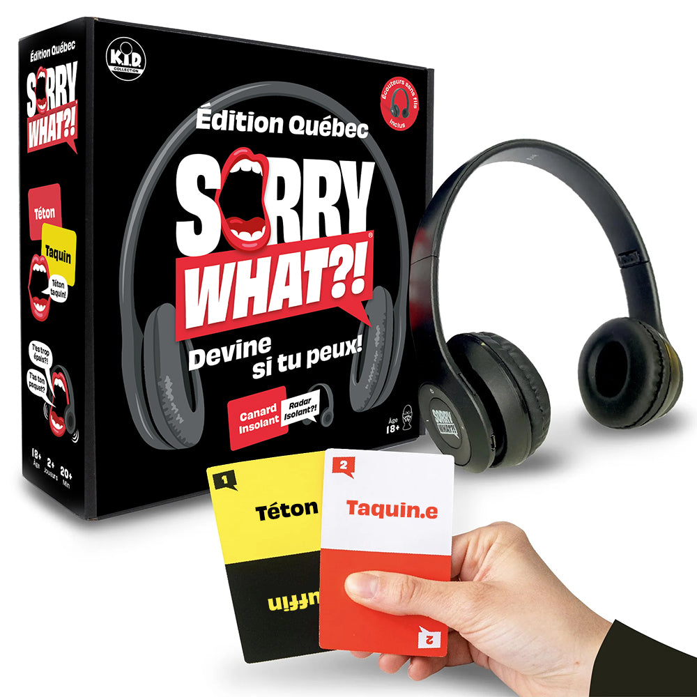 JEU SORRY WHAT?! – ÉDITION QUÉBEC