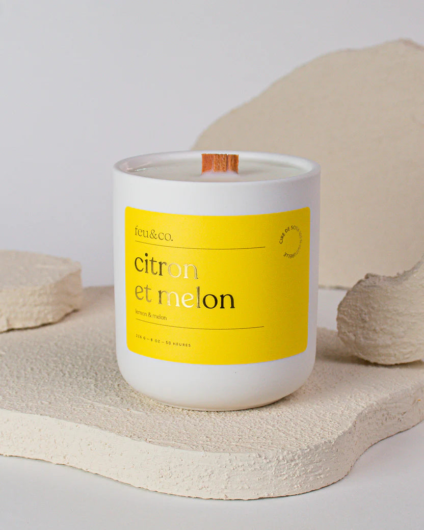 BOUGIE CITRON ET MELON | FEU & CO