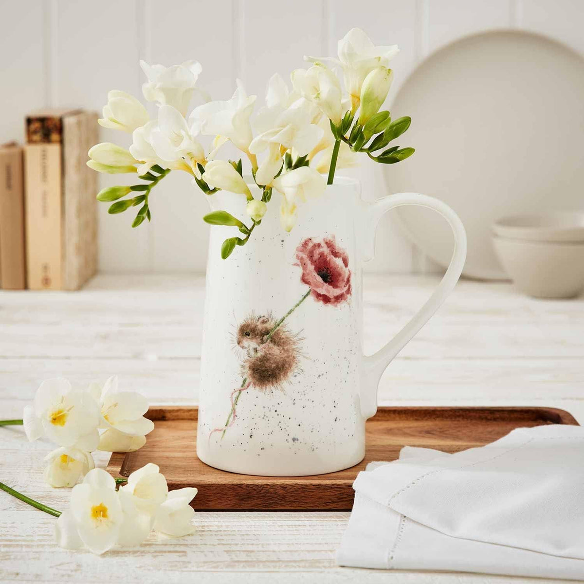 PICHET PORCELAINE SOURIS ET COQUELICOT WRENDALE DESIGNS | ROYAL WORCESTER