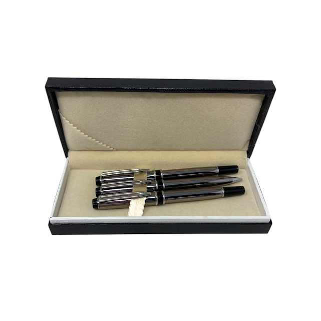 ENSEMBLE DE STYLO, PLUME ET POUSSE MINE