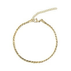 BRACELET DE CHEVILLE ACIER INOXYDABLE DORE