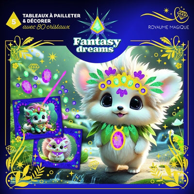 TABLEAUX A PAILLETER & DECORER  ROYAUME MAGIQUE