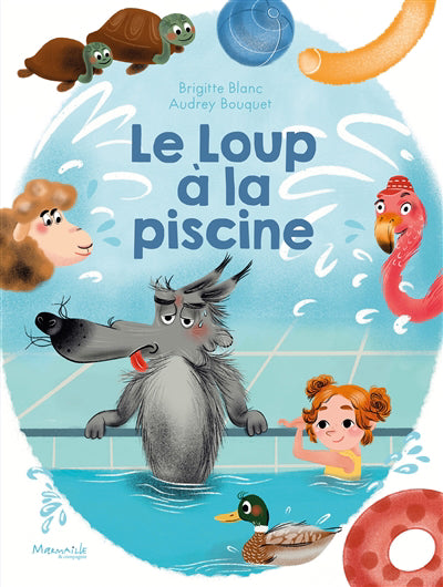 LOUP A LA PISCINE