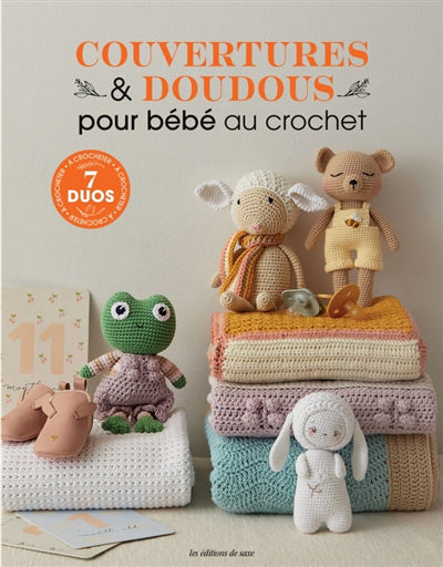 COUVERTURES & DOUDOUS POUR BEBE AU CROCHET