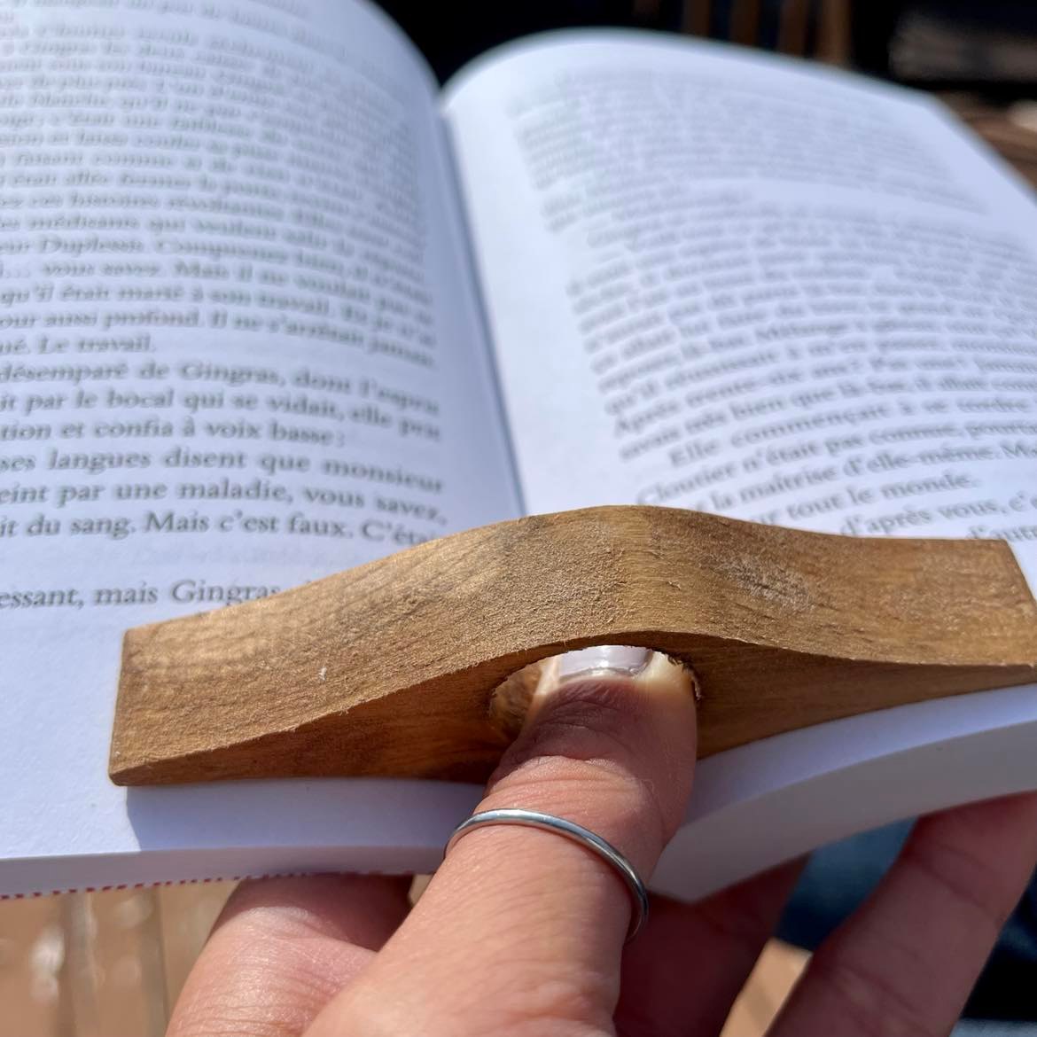 BAGUE DE LECTURE EN BOIS