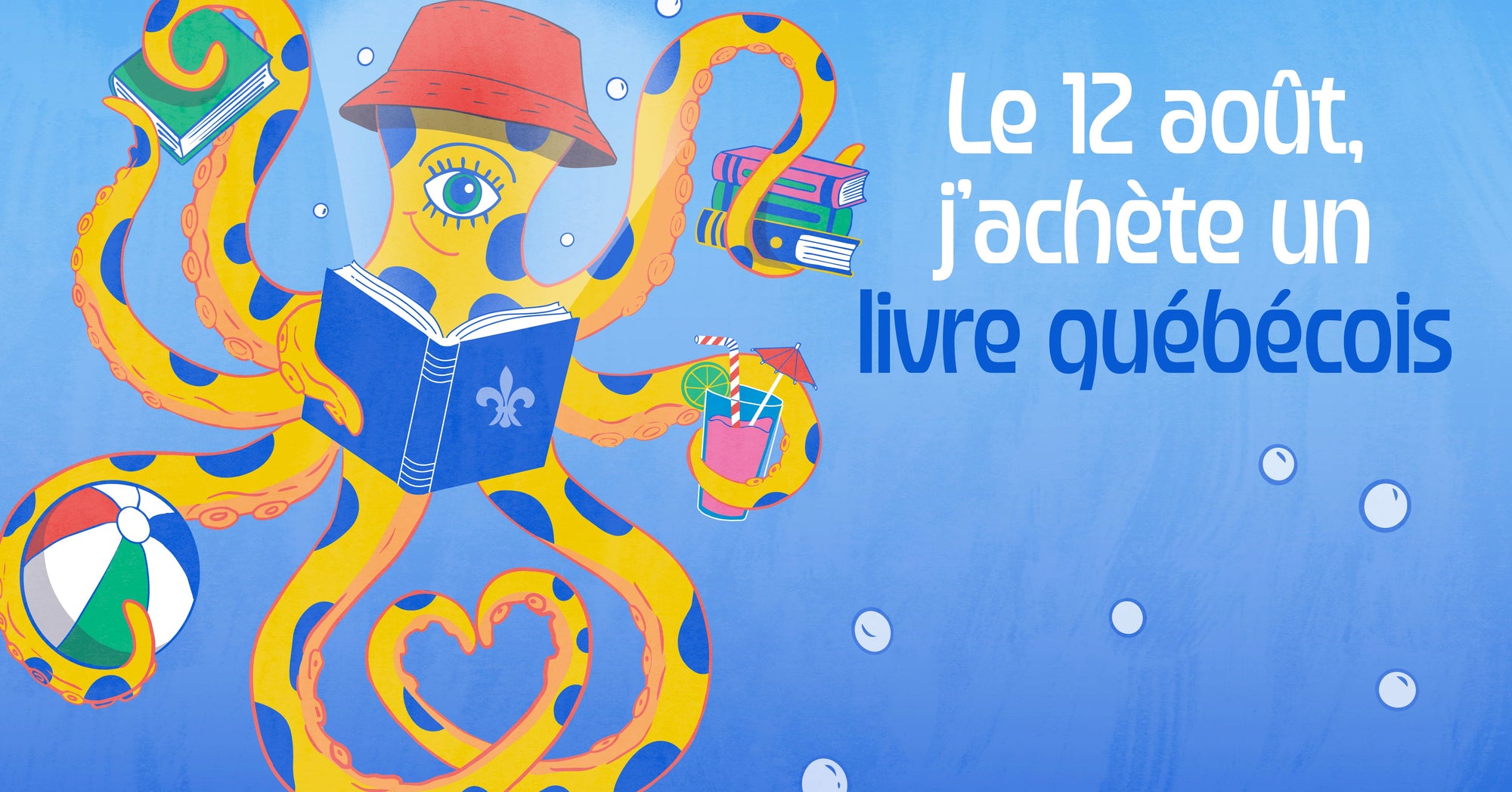 Le 12 août j'achète un livre québécois