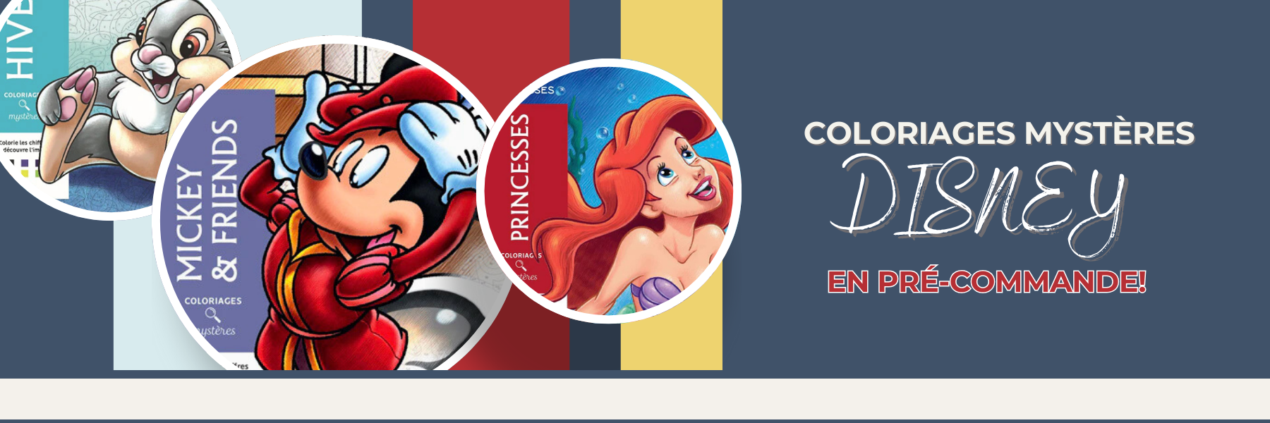 coloriages mystères Disney en pré-commande à Librairie Boutique Vénus