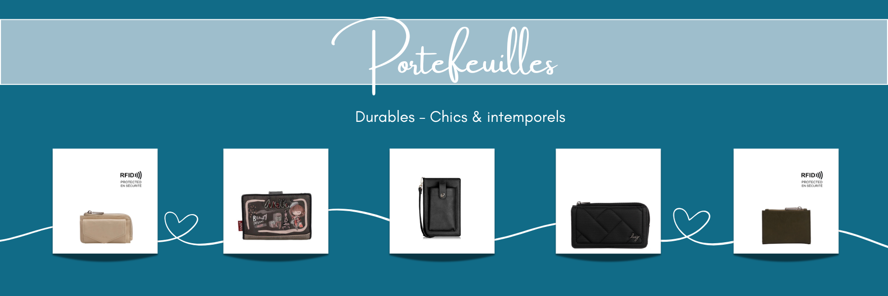 Portefeuilles : ESPE, Lug, Anekke, SQ, NAPPA et plus