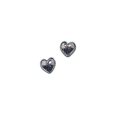 BOUCLES D'OREILLES DE BALI COEUR PETIT EN ARGENT STERLING ET OR | L'AVENTURINE