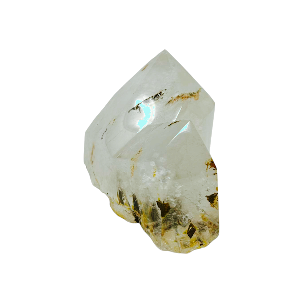 DOUBLE POINTE QUARTZ CLAIR FANTOME