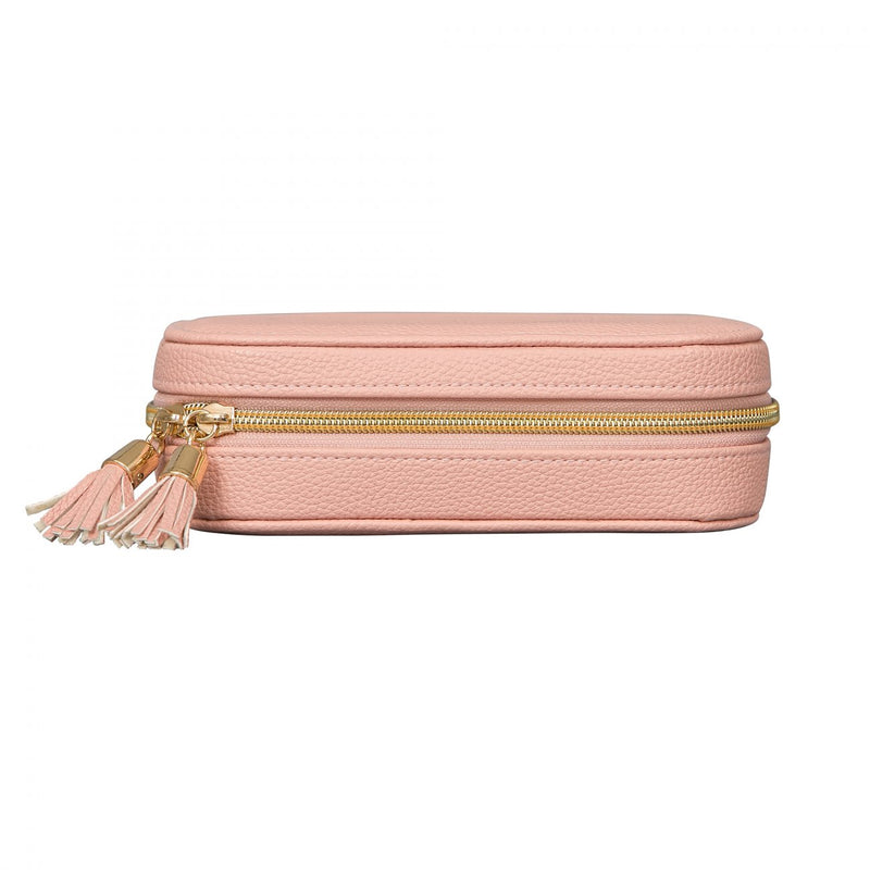 COFFRE A BIJOUX DE VOYAGE ROSE LUCY - MELE ET CO
