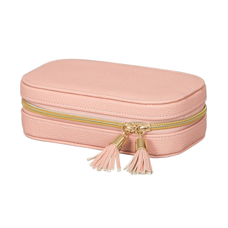 COFFRE A BIJOUX DE VOYAGE ROSE LUCY - MELE ET CO
