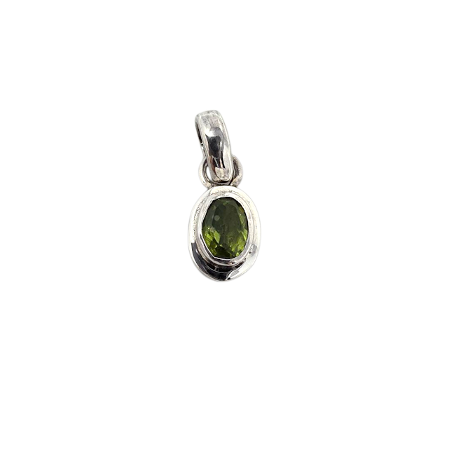PENDENTIF PIERRE PERIDOT OVALE