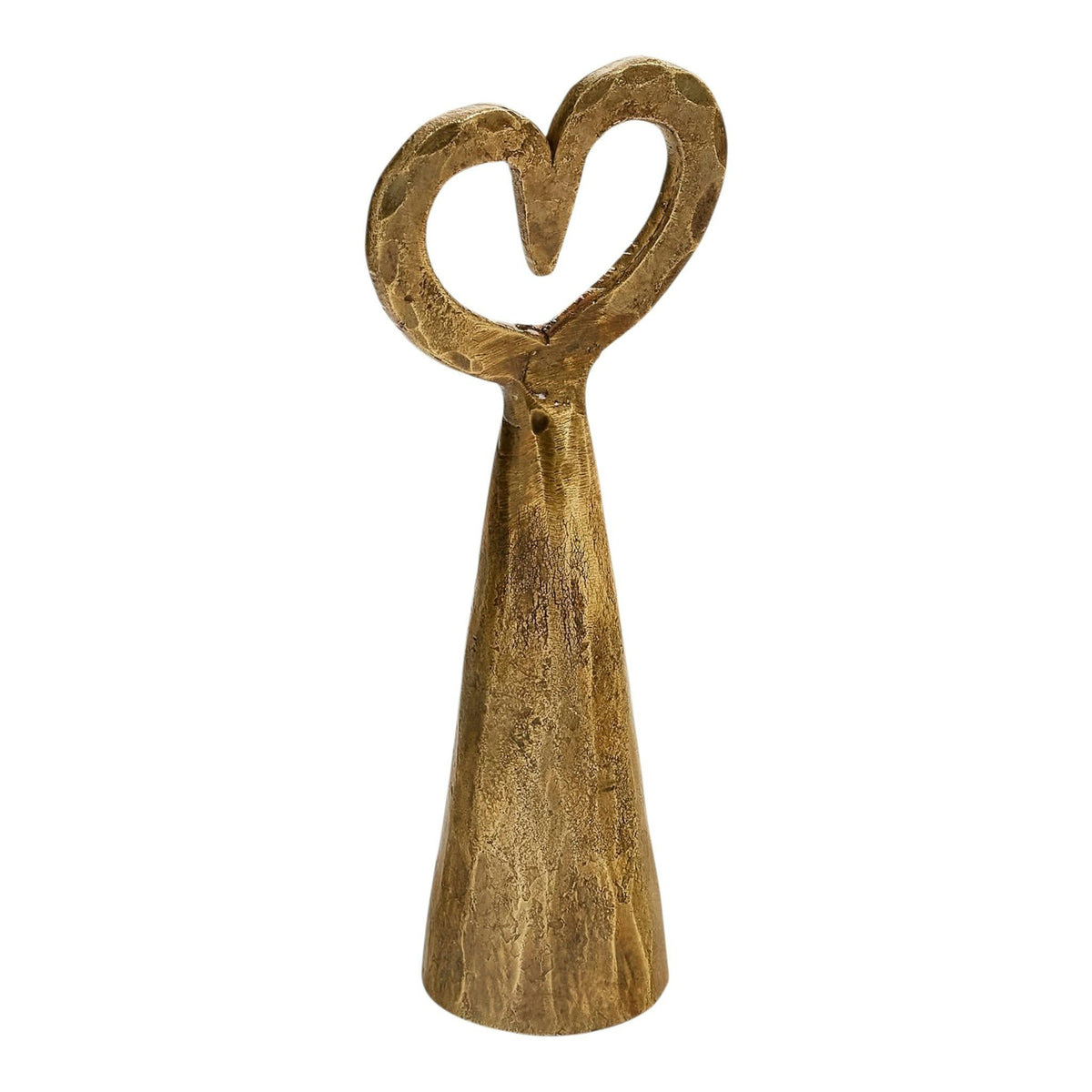 ÉTEIGNOIR À BOUGIE CŒUR EN FER – FINI LAITON ANTIQUE