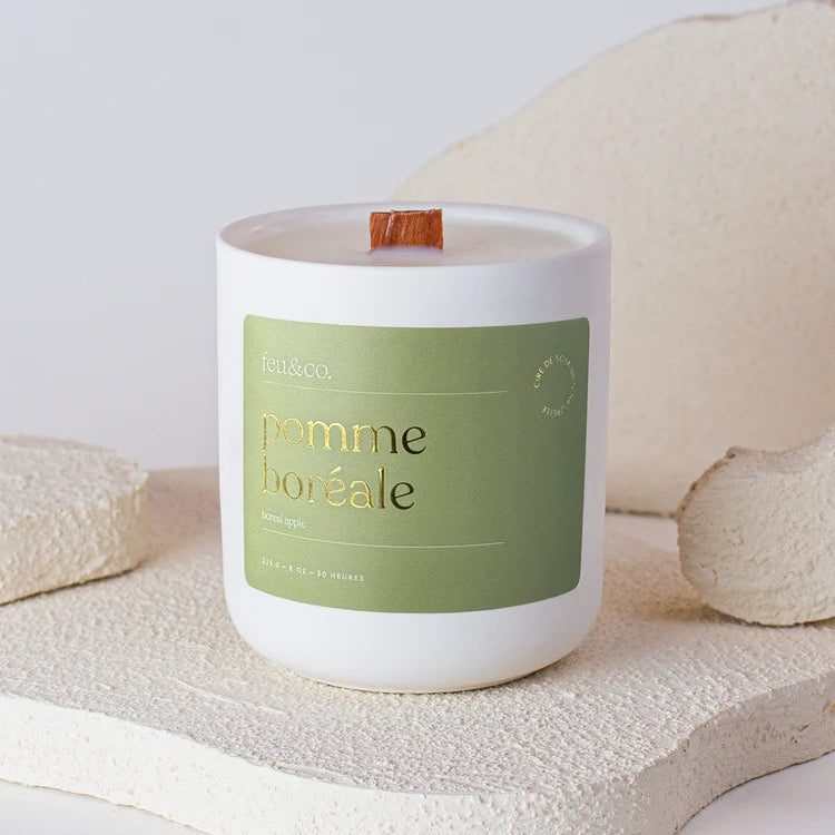 Bougie de soya Pomme boréale - Feu & co