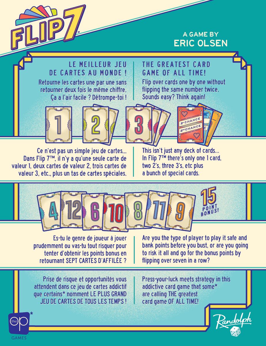 JEU DE CARTES FLIP 7