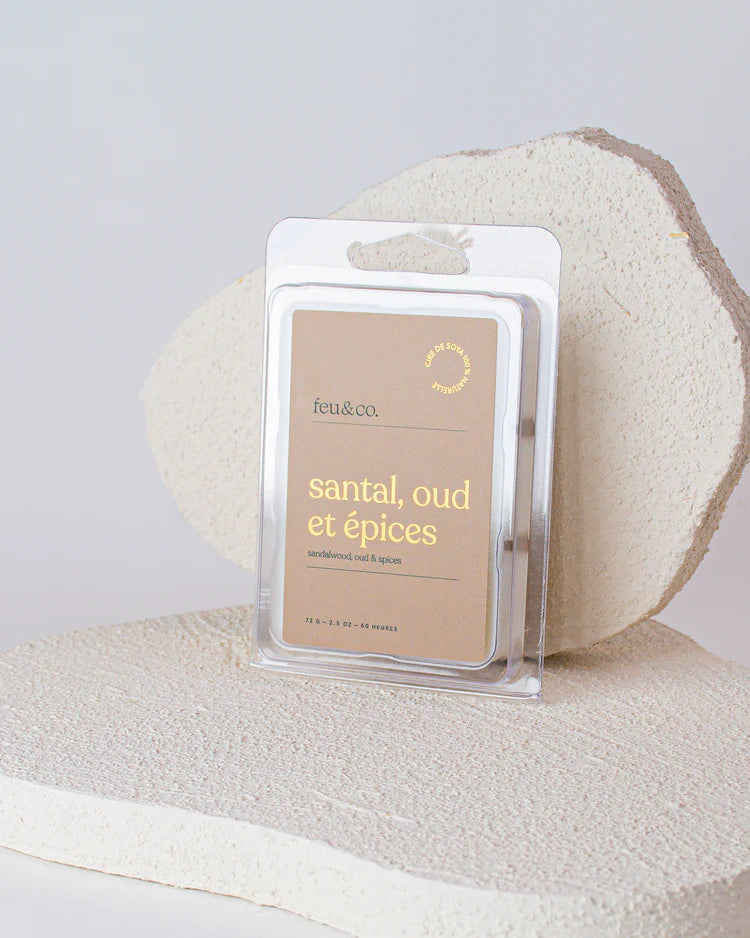 CUBES DE CIRE SANTAL, OUD ET EPICES - FEU & CO
