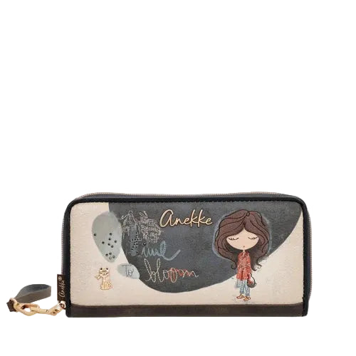 Portefeuille RFID grand format de la collection Tulip - Anekke