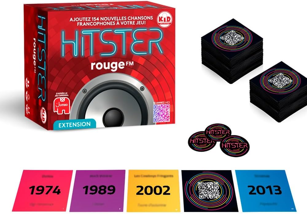 Hitster - Rouge FM 100 % Franco - extension de 154 chansons