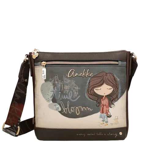 Sac à main bandoulière Tulipe de format moyen - Anekke