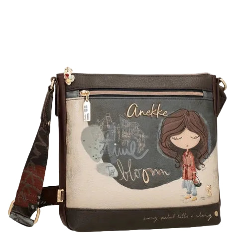 Sac à main bandoulière Tulipe de format moyen - Anekke