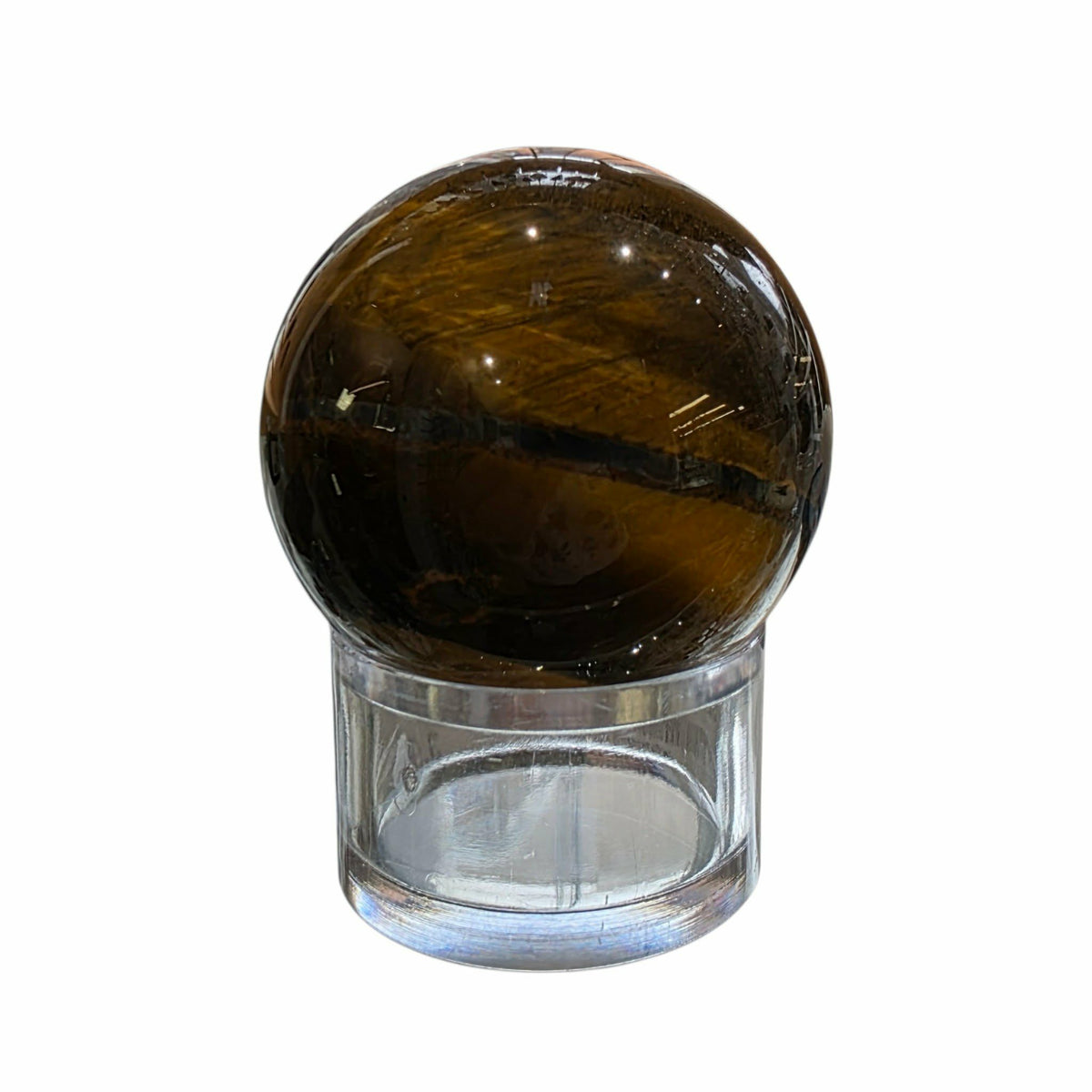 SPHÈRE DE PIERRE NATURELLE OEIL DE TIGRE