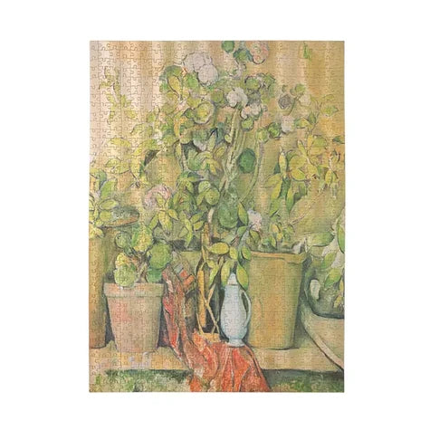 CASSE-TETE 1000 MORCEAUX POT EN TERRE CUITE ET FLEURS (CÉZANNE) | PAPERBLANKS 