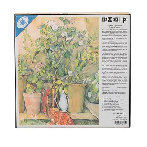 CASSE-TETE 1000 MORCEAUX POT EN TERRE CUITE ET FLEURS (CÉZANNE) | PAPERBLANKS 
