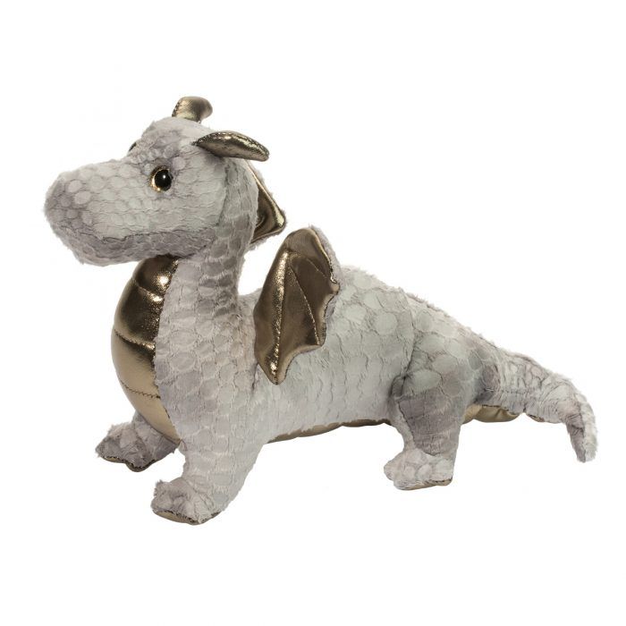 Hydra – Bébé Dragon d’Argent en peluche – Fantaisie et douceur | Douglas Cuddle Toy