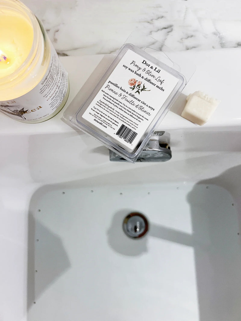PASTILLES BAIN ET DIFFUSEUR PIVOINE ET FEUILLE D'OLIVIER