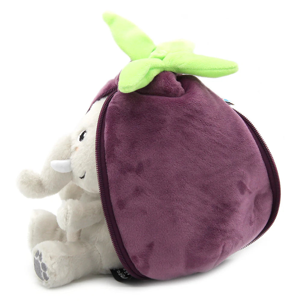 VELVET L`AUBERGINE ELEPHANT FLIPETZ PELUCHE