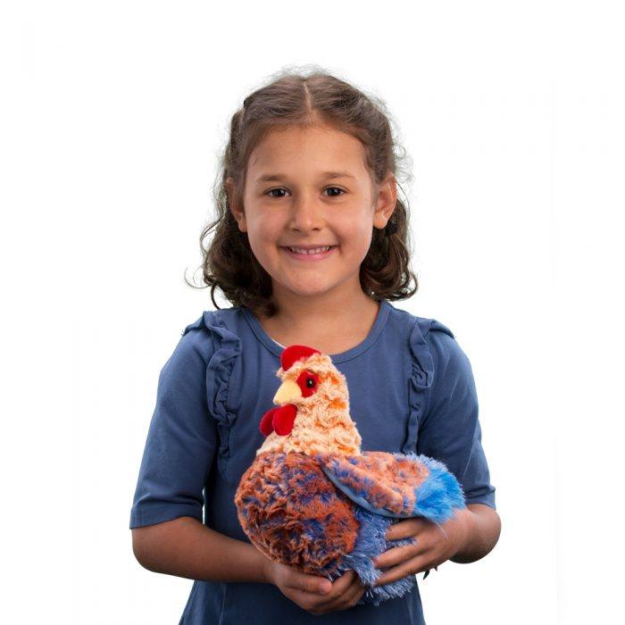HENRIETTA – PELUCHE LA POULE BLUE LACE (DOUGLAS CUDDLE TOY)
