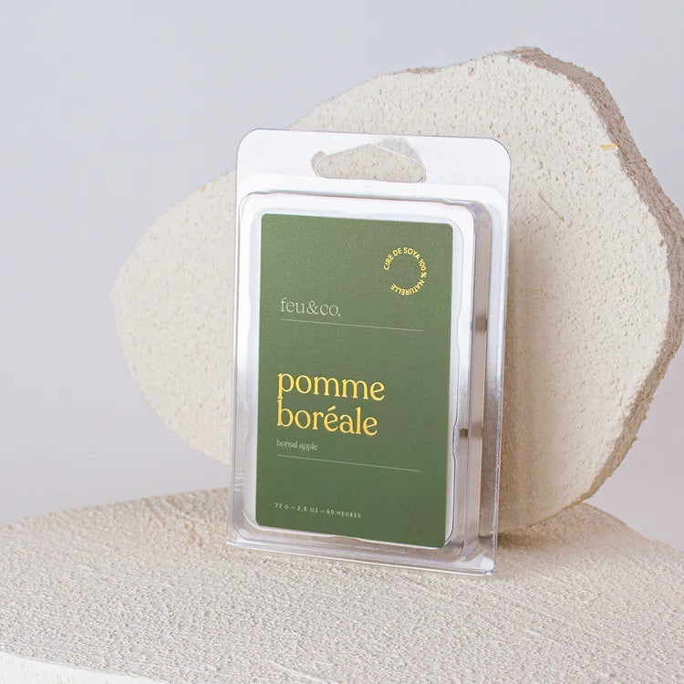 Cubes de cire de soya Pomme boréale - Feu & co