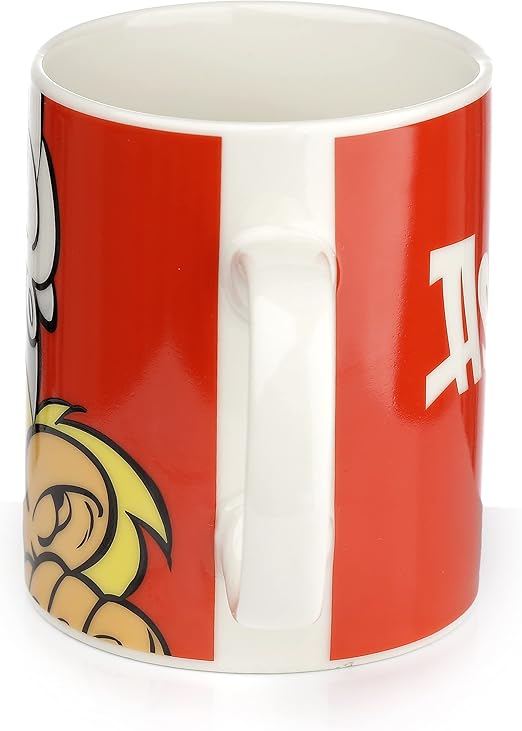 TASSE ASTÉRIX ROUGE AVEC VUE SUR L'ANSE BLANCHE