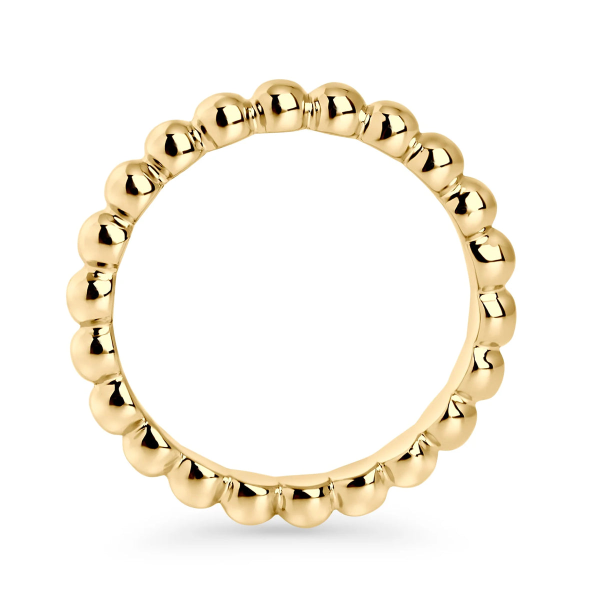 BAGUE BILLES EN ACIER INOXYDABLE DORE BYZA MIA BIJOUX