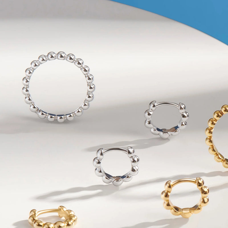BAGUE BILLES EN ACIER INOXYDABLE DORE BYZA MIA BIJOUX