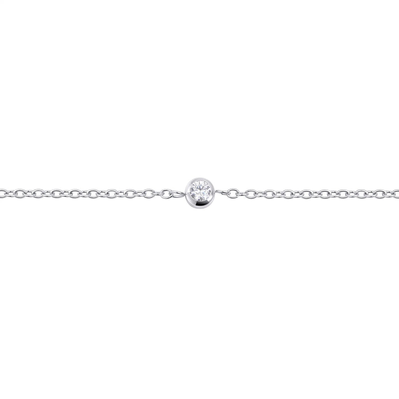 BRACELET ACIER INOXYDABLE AVEC ZIRCON JUPITER II | MIA BIJOUX