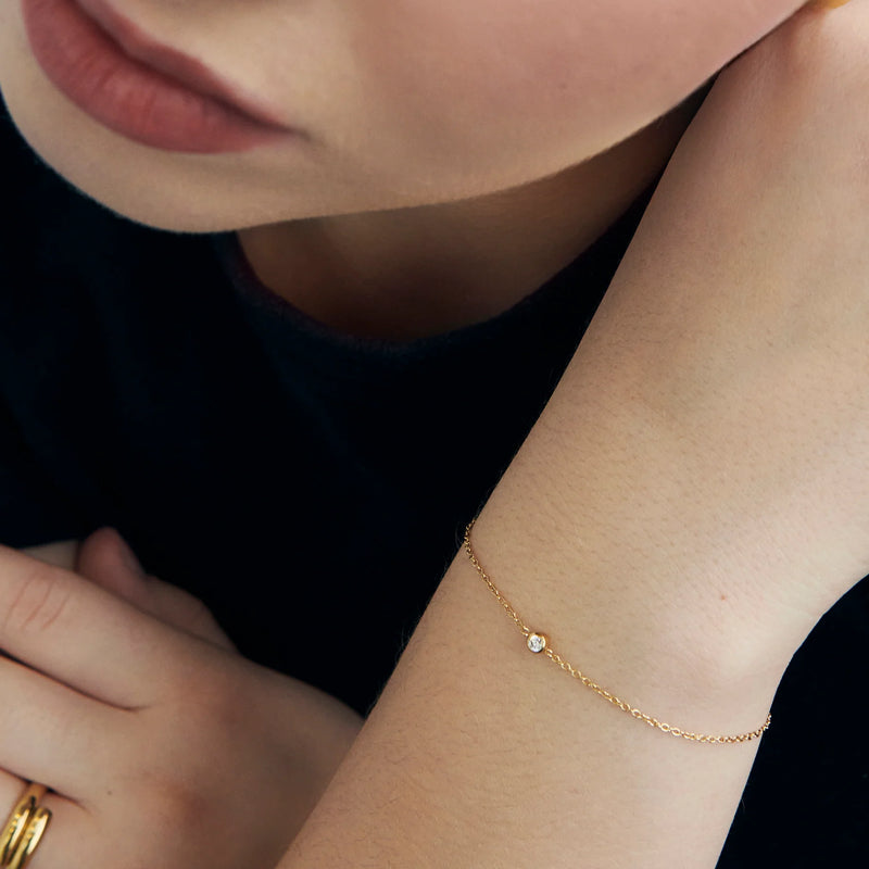 BRACELET ACIER INOXYDABLE AVEC ZIRCON JUPITER II | MIA BIJOUX