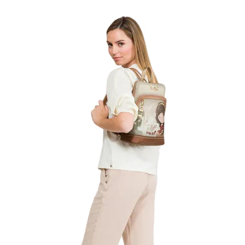 Sac à dos structuré inspiré de la Grèce antique au design artistique et élégant en cuir végan - Anekke