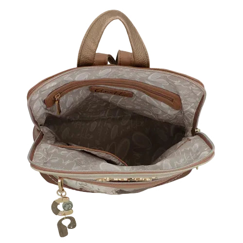 Sac à dos structuré inspiré de la Grèce antique au design artistique et élégant en cuir végan - Anekke