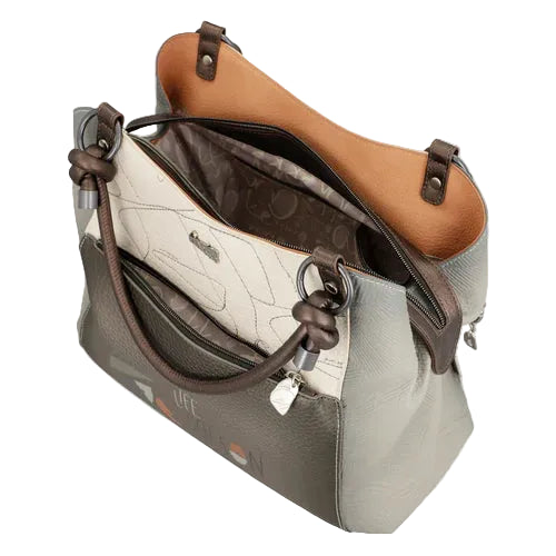 Sac à main élégant avec poignées et bandoulière inspiré d’Hypatie - Anekke