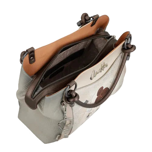 Sac à main élégant avec poignées et bandoulière inspiré d’Hypatie - Anekke