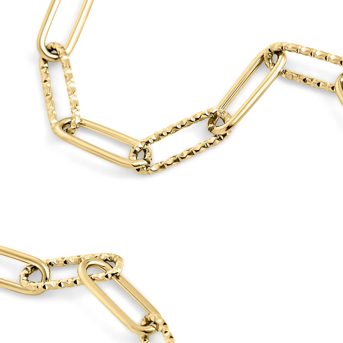 COLLIER TROMBONE EN ACIER INOXYDABLE DORE DEBBIE | MIA BIJOUX