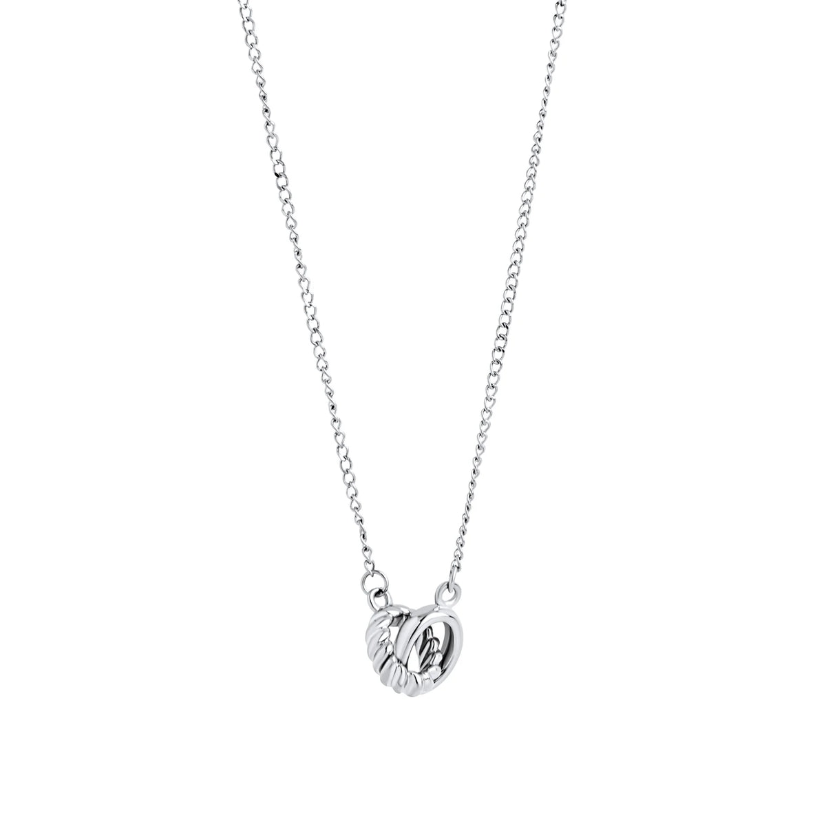 COLLIER ANNEAUX ENTRELACES EN ACIER INOXYDABLE MIKA | MIA BIJOUX