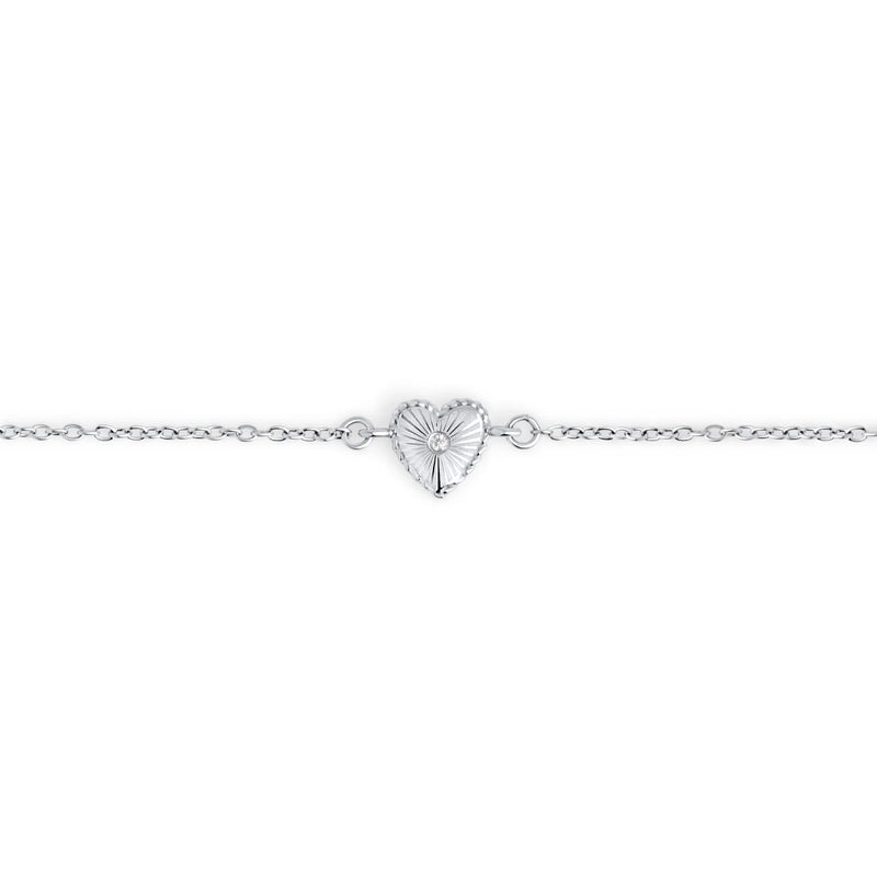 COFFRET CADEAU BIJOUX MIGNONS EN ACIER INOXYDABLE : BRACELET COEUR | MIA BIJOUX