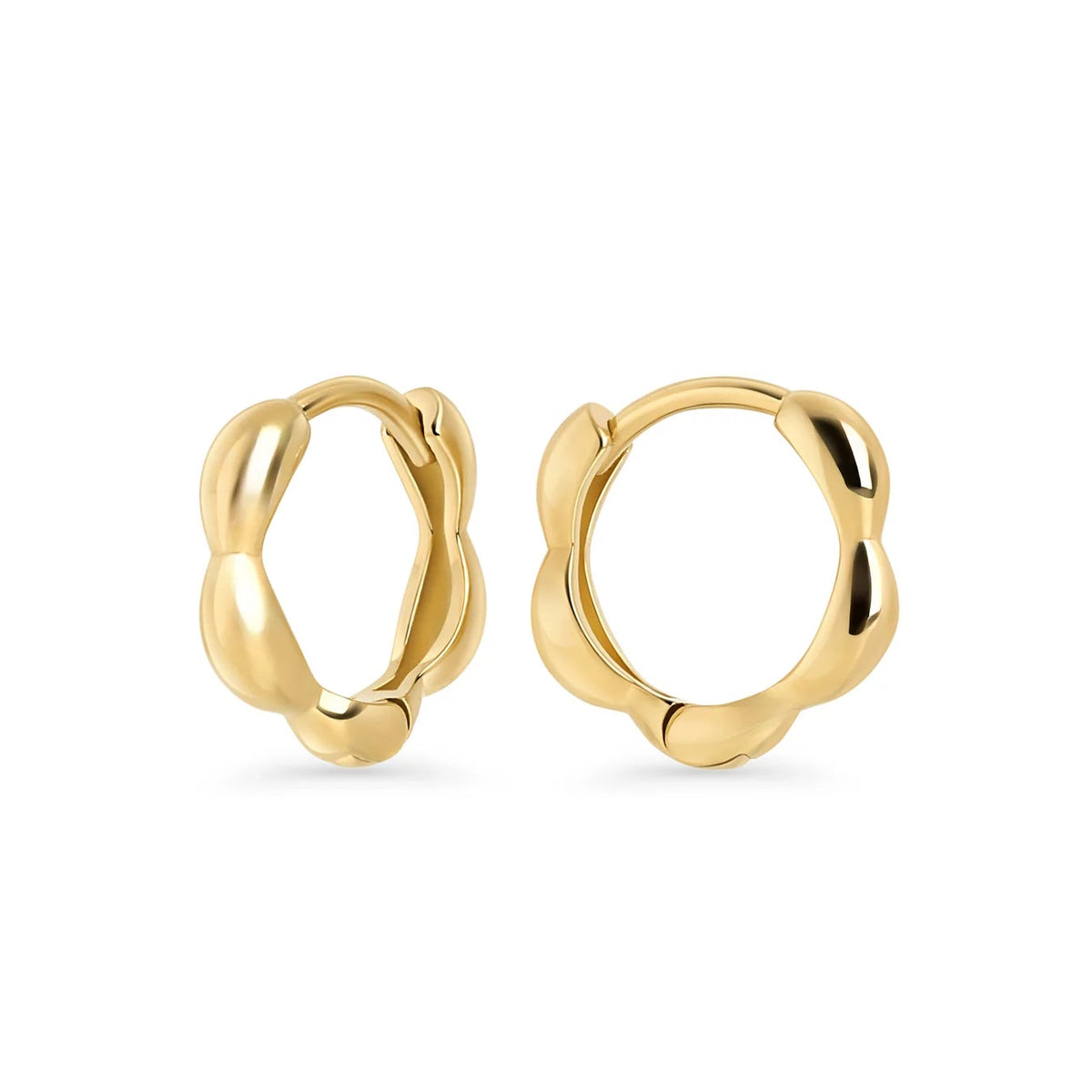BOUCLES D'OREILLES ACIER INOYXDABLE OR FIONA - MIA BIJOUX