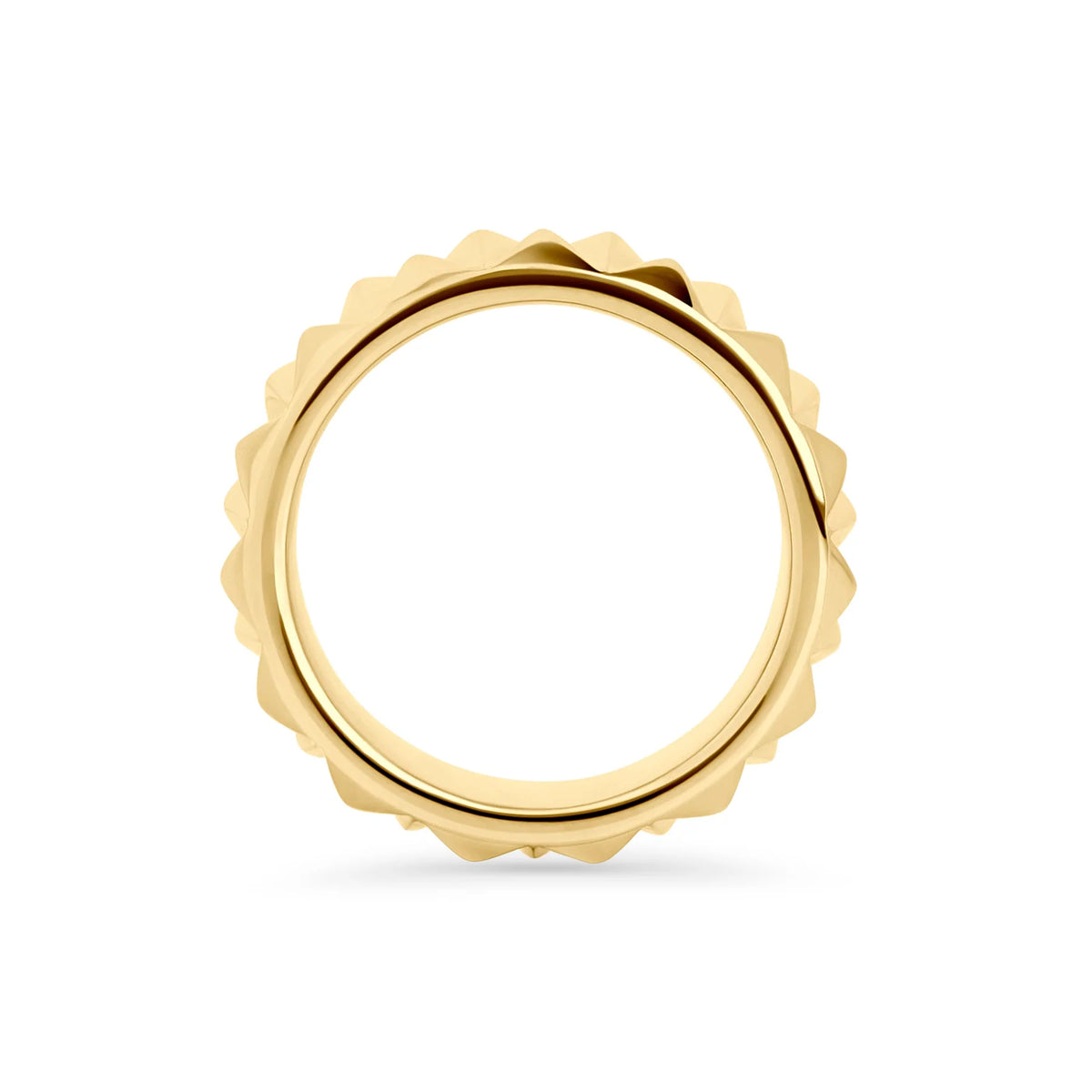 BAGUE LARGE EN ACIER INOXYDABLE DORE NAOMI MIA BIJOUX