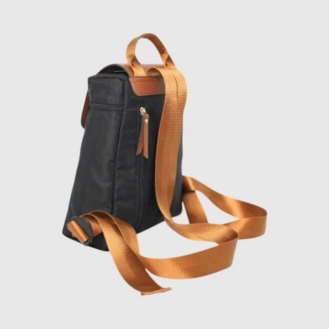 SAC A DOS EMILIE NOIR ET TAN - URBANI